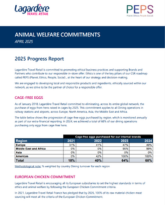 Screenshot of Animal Welfare Commitments 