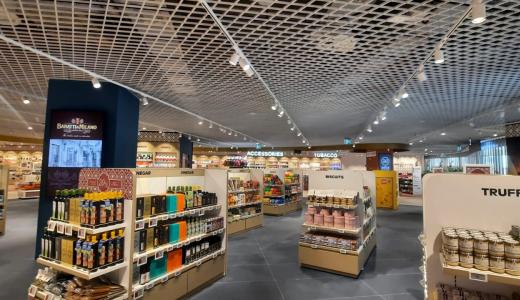Aelia Duty Free Walkthrough at Verona Airport featuring local products 