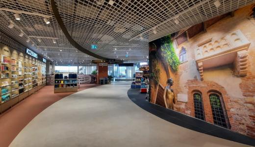 Aelia Duty Free Walkthrough at Verona Airport showcasing local sense of place