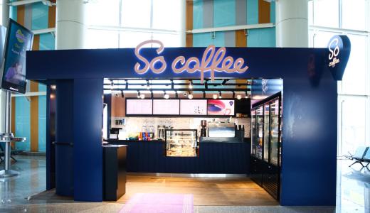 So Coffee new store at Medinah Airport, Saudi Arabia