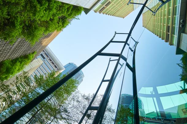 Visual for PEPS Planet, scope 2, a picture of an in-betwenn buildings 